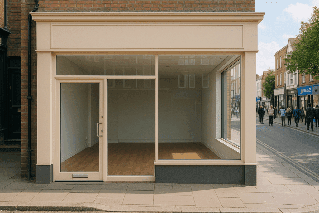 An empty high street shop